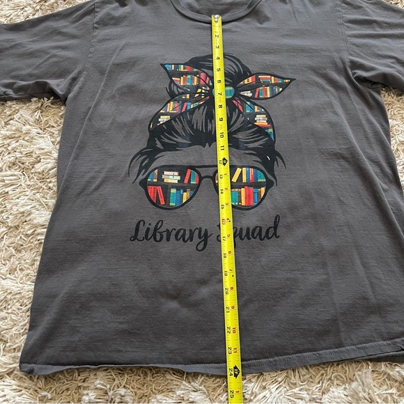 100% Cotton Library Squad T-Shirt for Librarians, Library Media Specialists - Picture 10 of 10